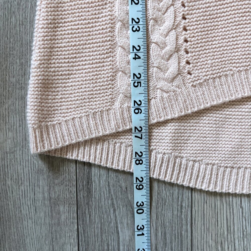 New York & Company Half Zip Light Pink Sweater Womens Medium Preppy Old Money - Picture 7 of 12